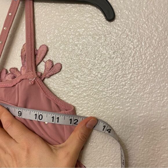 Glamour solo dance costume pink mauve lyrical rhinestone chiffon dress LC child - Picture 5 of 8